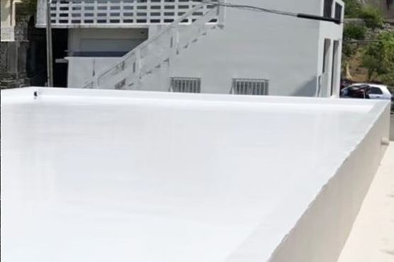 防水工事を終えた屋上