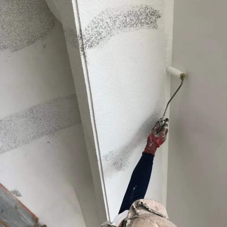 戸建て住宅の外壁塗装と屋上ベランダ防水工事｜築20年で初の改修メンテナンス事例（沖縄）（施工の様子）